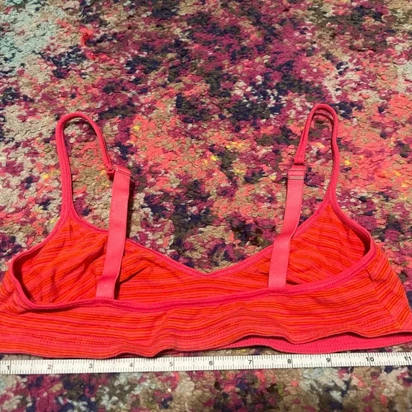 DKNY Pink and Orange Striped Bralette S - Picture 3 of 5